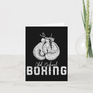 Mens Old School Boxing Clic Fighting Card