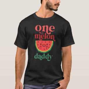 Mens One In A Melon Daddy Cute Watermelon First Bi T-Shirt