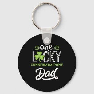 Mens One Lucky Connemara Pony Horse Dad Irish Hors Key Ring