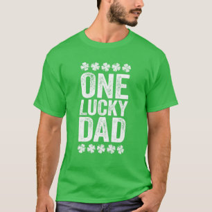 Mens One Lucky Dad St Patrick's Day T-Shirt