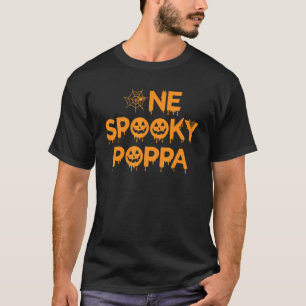 Mens One Spooky Poppa Group Matching Halloween Cos T-Shirt