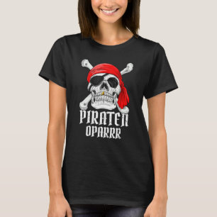 Mens Oparrr Pirate Shirt Grandpa Pirate Costume Fa