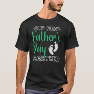 Mens Our First Father S Day Papa Child Father T-Shirt
