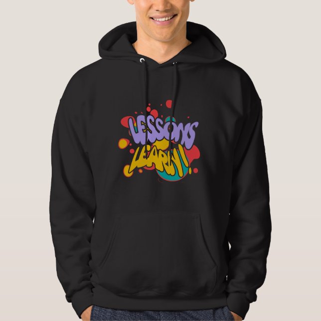 MEN'S PAINT SPLASH LESSONS LEARN PULLOVER HOODIE  (Front)