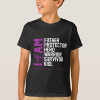 Mens Pancreatic Cancer Awareness I Am Father Hero