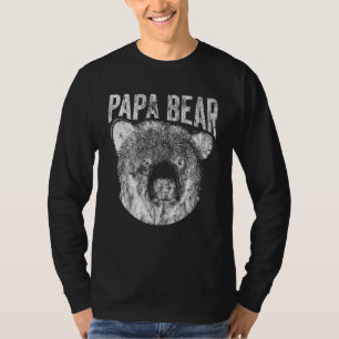 Mens Papa Bear Best Dad Fathers Day Father Pop Men T-Shirt