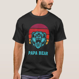 Mens Papa Bear For Dad Father Grandpa  Fathers Day T-Shirt