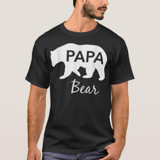 Mens Papa Bear Great Gift For Dad Grandpa Father D T-Shirt