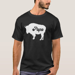 Mens Papa Buffalo Family Matching Costume Father T-Shirt