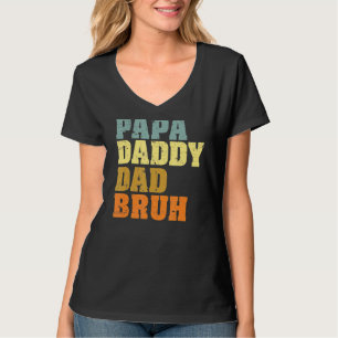 Mens Papa Daddy Dad Bruh Who Loves From Son Boys F T-Shirt