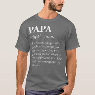 Mens Papa Definition Funny Grandpa T-Shirt