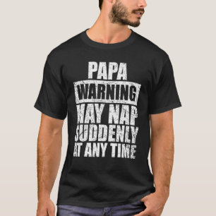 Mens Papa Father's Day Papa Joke Dad Humour Retro T-Shirt