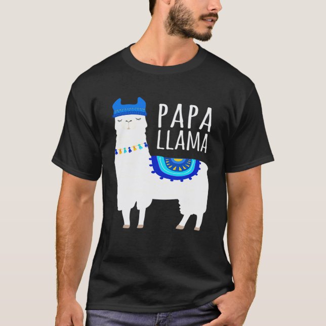 Mens Papa Llama for Men T-Shirt (Front)