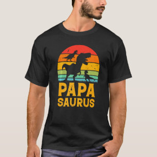 Mens Papa Saurus Family Papa Dinosaur Papa Dino Pa T-Shirt