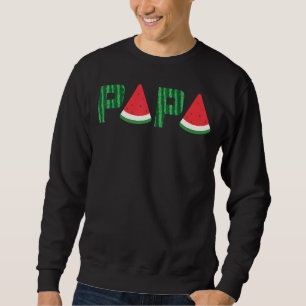 Mens Papa Watermelon Summer Fruit Great Father's Sweatshirt