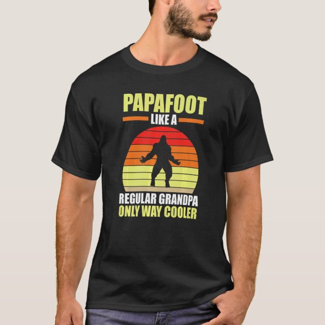 Mens Papafoot Like A Regular Grandpa Grandpa   T-Shirt (Front)