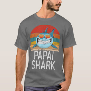 Mens Papai Shark Portuguese Daddy Funny  T-Shirt