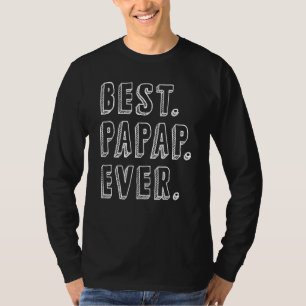 Mens Papap From Grandchildren For Grandad Best Pa T-Shirt