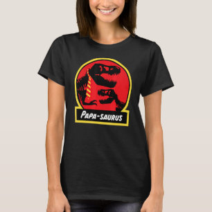Mens Papasaurus Dinosaur for Dads Jurassic rex Men T-Shirt
