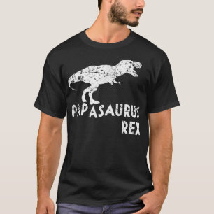 Mens Papasaurus Re Funny Cute Dinosaur Father's Da T-Shirt