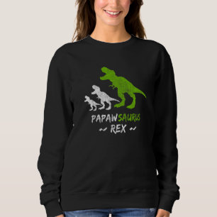 Mens Papawsaurus T Rex Papaw Saurus Dinosaur Vinta Sweatshirt