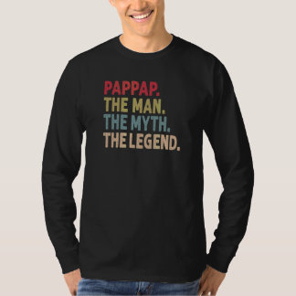 Mens Pappap The Man The Myth The Legend Grandpa Fa T-Shirt