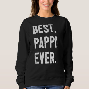 Mens Pappi Grandpa I Love Pappi Granddad Best Papp Sweatshirt
