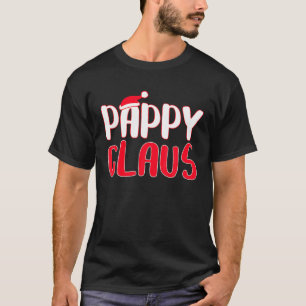 Mens Pappy Claus Matching Santa Christmas Costume T-Shirt