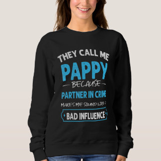 Mens Pappy   Pappy Fathers Day Sweatshirt