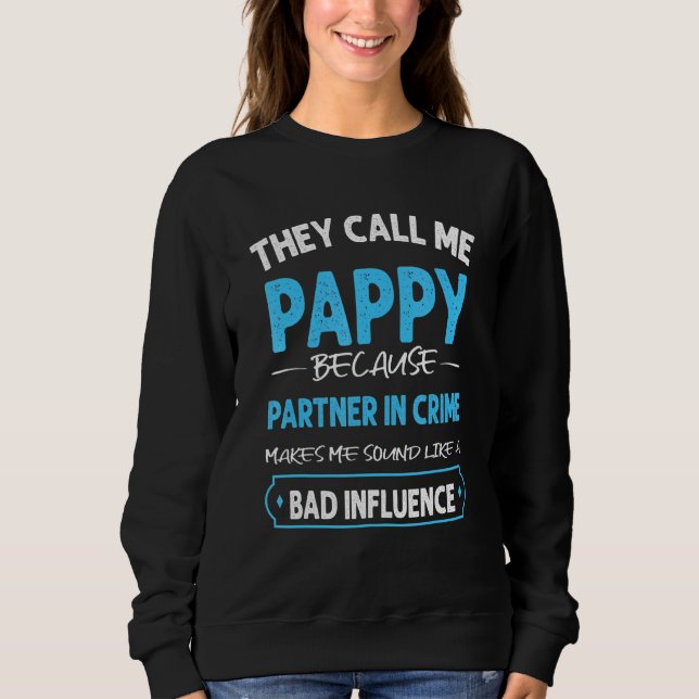 Mens Pappy   Pappy Fathers Day Sweatshirt (Front)