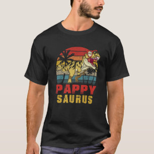 Mens Pappy Saurus Dinosaur Funny Pappysaurus T Rex T-Shirt