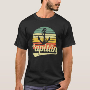 Mens Paptain  Father And Captain Father's Day T-Shirt
