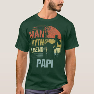 Mens Papy Myth Legend For Mens & Dad Funny Father T-Shirt