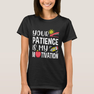 Mens  Paraprofessional Patience My Motivation Para T-Shirt
