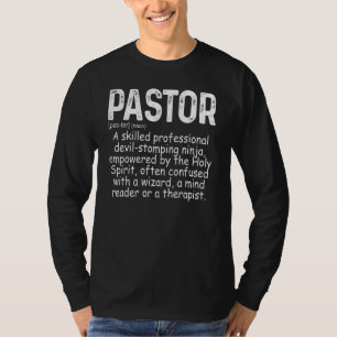 Mens Pastor Definition Christian Catholic Parish C T-Shirt
