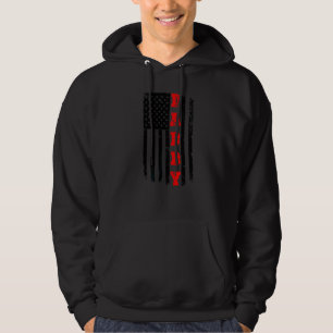 Mens Patriotic American Daddy Father Day   Father' Hoodie
