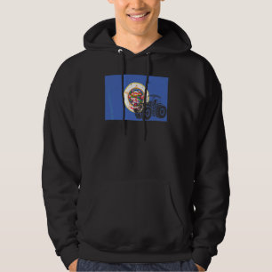Mens Patriotic Farmer Usa State Farming Tractor Mi Hoodie