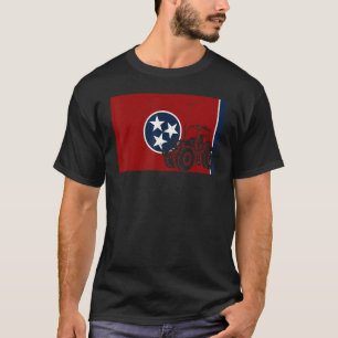 Mens Patriotic Farmer Usa State Farming Tractor Te T-Shirt