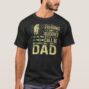 Mens Patriotic For Fishman My Fishing Buddies Call T-Shirt