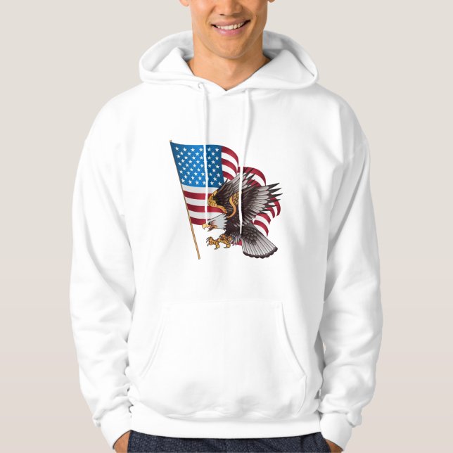 Men's Patriotic Hoodie (Front)