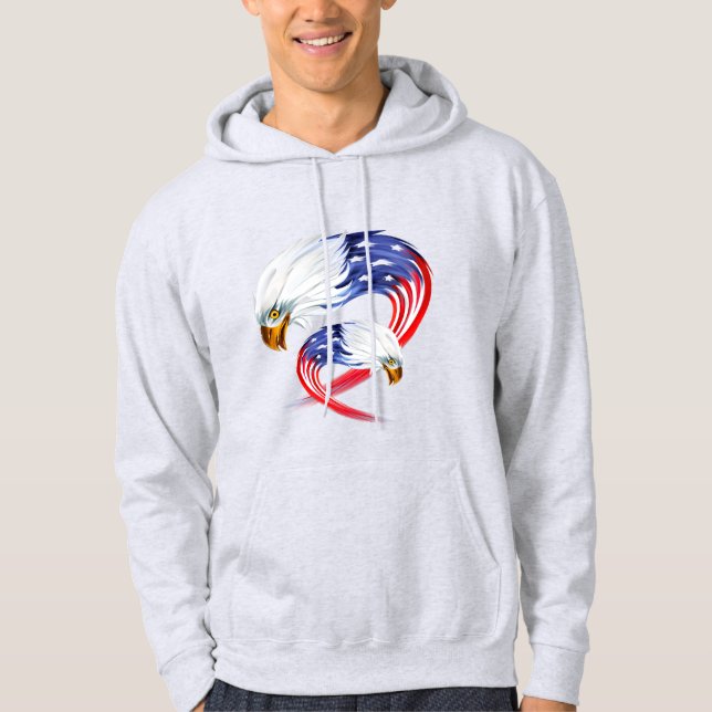Men's Patriotic Hoodie (Front)