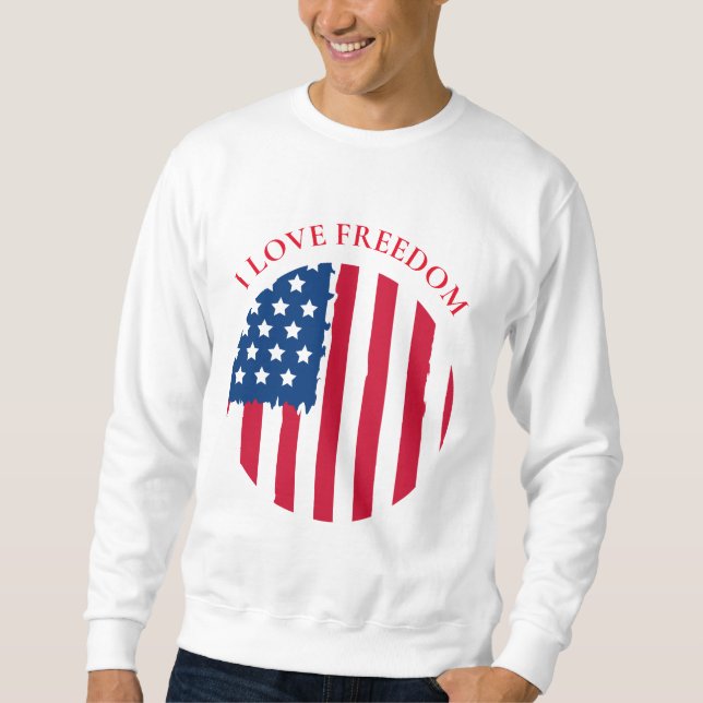Men's Patriotic Sweatshirt (Front)
