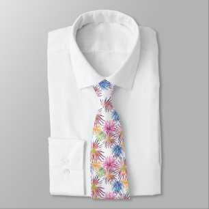 Men's Patriotic Tie-Fireworks Tie