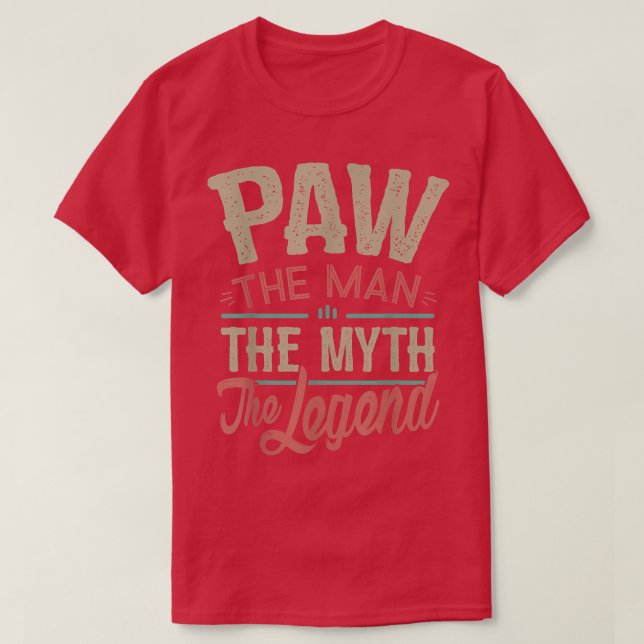 Mens Paw T from Grandchildren Paw the Myth the Leg T-Shirt (Design Front)
