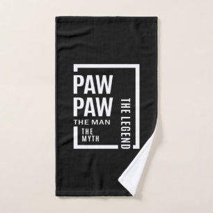 Mens Pawpaw The Man The Myth The Legend Gift Hand Towel