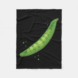 Mens Pea Pod Couple Outfit Matching Clothes Funny Fleece Blanket