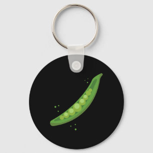 Mens Pea Pod Couple Outfit Matching Clothes Funny Key Ring