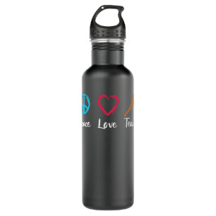 Mens Peace Love Tennis 710 Ml Water Bottle
