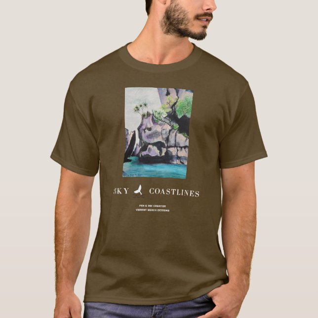 Men's Peering through the Rocks tee (Front)