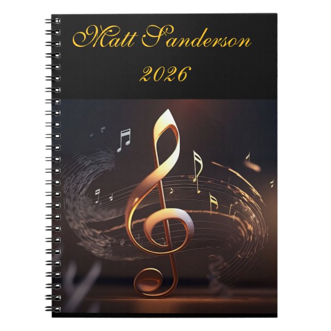 Men's Personal Spiral Photo Notebook (Front)